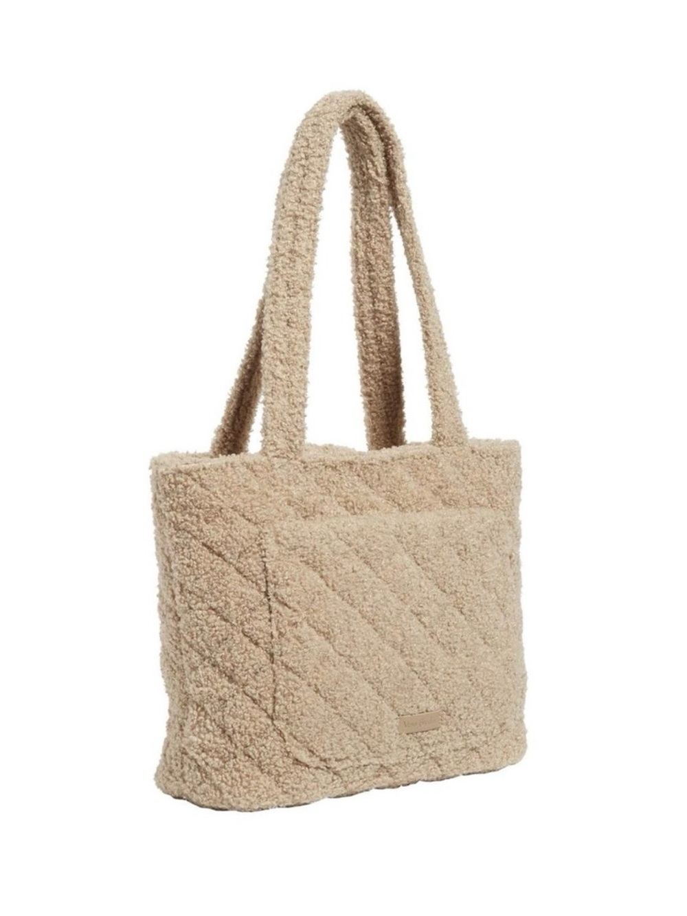 Like New Vera Bradley Teddy Sherpa Small Vera Tote Gingersnap